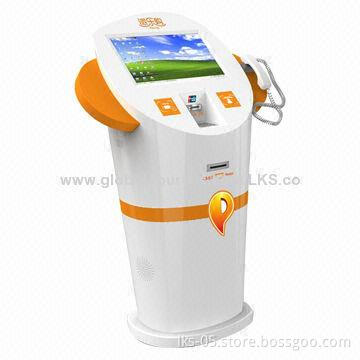 Shopping Mall Kiosk with 17-inch Touch Screen and Bank Card Reader and Interphone